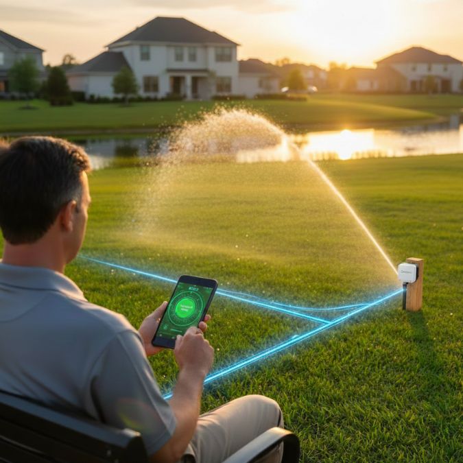 Smart irrigation controller app
