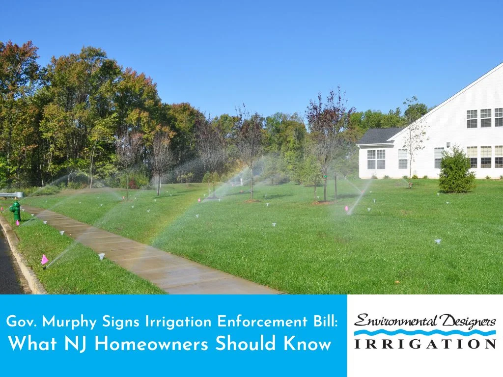 Nj homeowner checking irrigation contractor license with gov. Murphy's new law.
